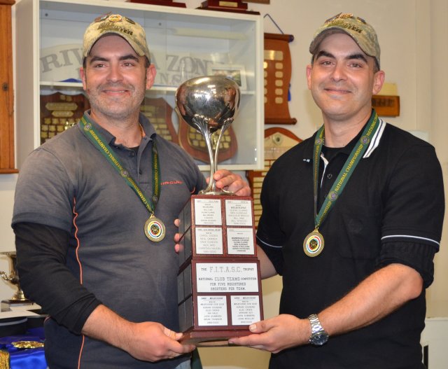 Adrian and Julian Lucchitti 5 man team winners for NSW 2011.JPG